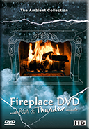Fireplace Dvd With Rain and Thunder Sounds 