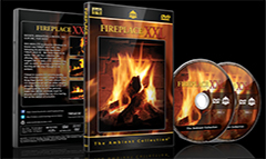 Fireplaces with Flames and Crackling Burning Wood Sounds